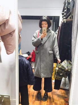 「JOURNAL STANDARD relume（ジャーナルスタンダード　レリューム）のアイテム（ダッフルコート）」を使った、Flowerrrrrr赵さん（レディース・165cm）の冬コーディネート