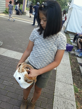 「ROOTOTE（ルートート）のアイテム」を使った、hiyomamaさん（キッズ・146cm）の秋コーディネート