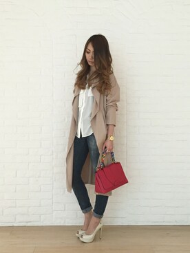 「WERNER（ワーナー）のアイテム」を使った、AYUMIさん（レディース・166cm）の冬コーディネート