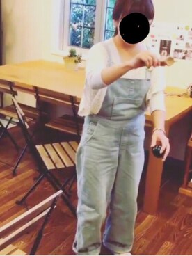 「chambre de charme（シャンブルドゥシャーム）のアイテム（つなぎ/オールインワン）」を使った、narさん（レディース・145cm）の秋コーディネート