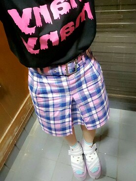 「厚底」｜makhyunさん（レディース・151cm）の夏コーディネート