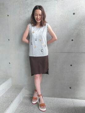 shizuさん（レディース・159cm）の春コーディネート