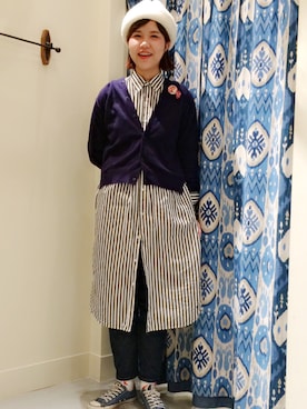 「orslow」｜「アイテム（ワンピース/ドレス）」を使った、nishikawaさん（レディース・166cm）の冬コーディネート