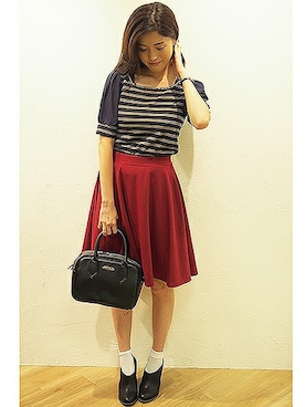 「one after another NICE CLAUP（ワンアフターアナザーナイスクラップ）のアイテム（ブーティ）」を使った、Juri.さん（レディース・162cm）の秋コーディネート