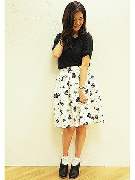 「one after another NICE CLAUP（ワンアフターアナザーナイスクラップ）のアイテム（ブーティ）」を使った、Juri.さん（レディース・162cm）の秋コーディネート