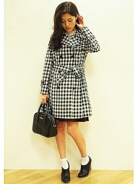 「one after another NICE CLAUP（ワンアフターアナザーナイスクラップ）のアイテム（ブーティ）」を使った、Juri.さん（レディース・162cm）の秋コーディネート