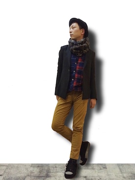 チャムさん（メンズ・168cm）の冬コーディネート