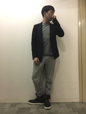 チャムさん（メンズ・168cm）の冬コーディネート