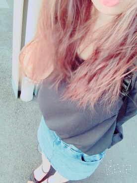 「MASSIVEのアイテム」を使った、haさん（レディース・149cm）の夏コーディネート