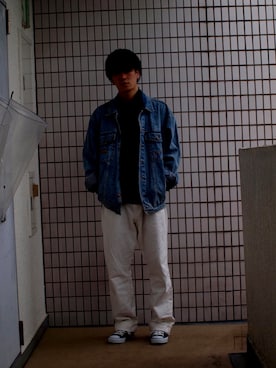 「だぼだぼ」｜「アイテム（デニムジャケット）」を使った、S o t a . Sさん（メンズ・175cm）の春コーディネート
