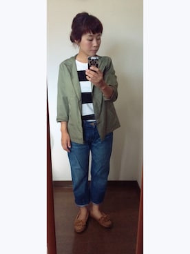 「i・n・e（インエ）のアイテム」を使った、TAKAKOさん（レディース・154cm）の秋コーディネート