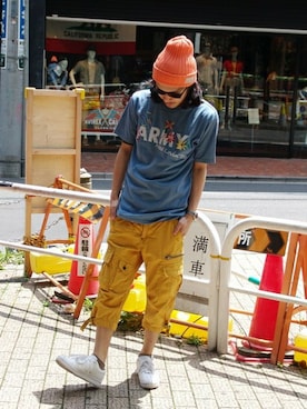 「TYPE BLUE（タイプブルー）のアイテム（Tシャツ/カットソー）」を使った、mr.sakuraiさん（メンズ・168cm）の春コーディネート