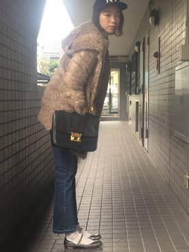 「JILKY（ジルキー）のアイテム（ジャケット/アウター）」を使った、maimieさん（レディース・159cm）の冬コーディネート