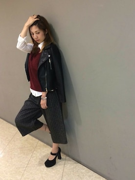 「SPIGA（スピーガ）のアイテム」を使った、SPIGA OFFICIALさん（レディース・167cm）の秋コーディネート