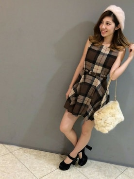 「check」｜SPIGA OFFICIALさん（レディース・167cm）の秋コーディネート