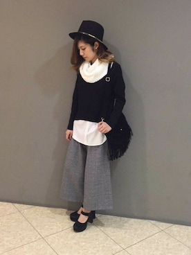 「スヌード」｜SPIGA OFFICIALさん（レディース・167cm）の秋コーディネート