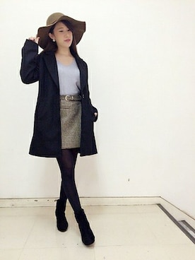 「SPIGA（スピーガ）のアイテム」を使った、SPIGA OFFICIALさん（レディース・167cm）の冬コーディネート