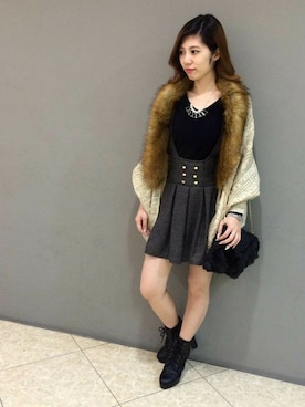 「SPIGA（スピーガ）のアイテム」を使った、SPIGA OFFICIALさん（レディース・167cm）の冬コーディネート