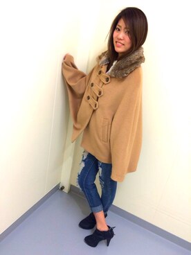 「SPIGA（スピーガ）のアイテム（その他アウター）」を使った、SPIGA OFFICIALさん（レディース・162cm）の冬コーディネート