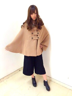 「SPIGA（スピーガ）のアイテム（オールインワン・サロペット）」を使った、SPIGA OFFICIALさん（レディース・160cm）の冬コーディネート