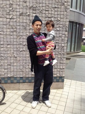 「Marc by Marc Jacobs（マークバイマークジェイコブス）のアイテム（ニットキャップ/ビーニー）」を使った、マーチンさん（メンズ・170cm）の夏コーディネート