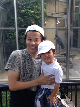 「GANRYU（ガンリュウ）のアイテム（キャップ）」を使った、マーチンさん（メンズ・170cm）の夏コーディネート