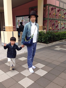 「PETIT BATEAU（プチバトー）のアイテム（ブルゾン）」を使った、マーチンさん（メンズ・170cm）の春コーディネート
