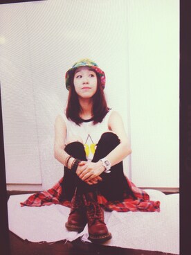 「ZARA（ザラ）のアイテム（タンクトップ、その他）」を使った、poohさん（レディース・161cm）の夏コーディネート