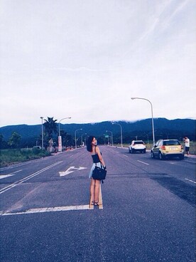 「JEANASIS（ジーナシス）のアイテム（タンクトップ、その他）」を使った、poohさん（レディース・161cm）の夏コーディネート