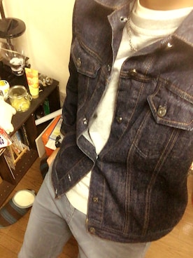 「DC（ディーシー）のアイテム（パンツ）」を使った、59®さん（メンズ・182cm）の冬コーディネート