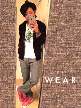 「アイテム（おもちゃ、ブラック系）」を使った、Miiさん（メンズ・175cm）の冬コーディネート