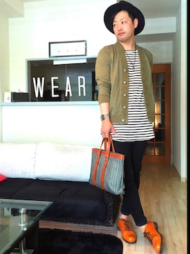 「LAGASHA（ラガシャ）のアイテム」を使った、Miiさん（メンズ・175cm）の春コーディネート