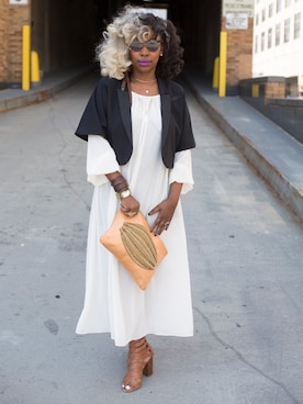 「sass＆bide（サスアンドバイド）のアイテム」を使った、Ayoka Lucasさん（レディース・168cm）の夏コーディネート