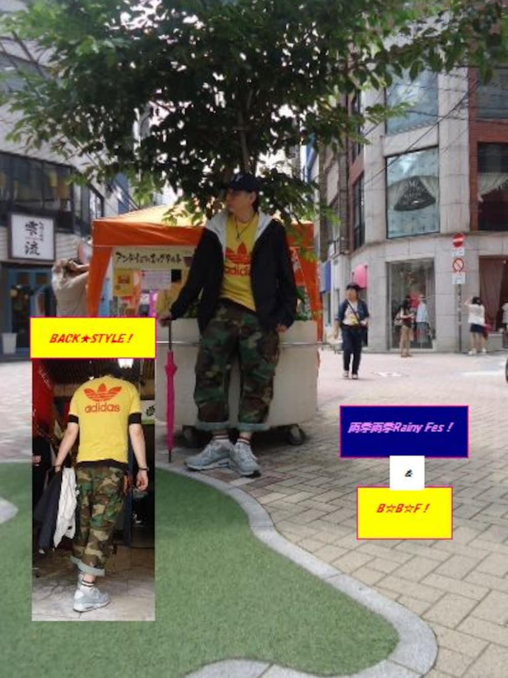 デュードランチたっちゃんさんの「Back Style☆アメリカ製アディTee！（adidas）」を使ったコーディネートの1枚目の写真