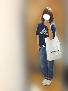 「CONVERSE（コンバース）のCONVERSE コンバース ジャック パーセル / JACK PURCEL（スニーカー）」を使った、みと**さん（レディース・160cm）の夏コーディネート