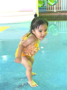 「babygap」｜「アイテム（水着/着物・浴衣）」を使った、Mihanaaさん（キッズ・80cm）の秋コーディネート
