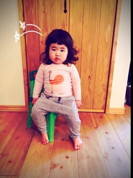 「MoL（モル）のアイテム（トップス）」を使った、aocoさん（キッズ・90cm）の春コーディネート