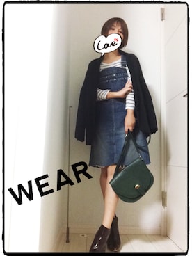 「ZARA（ザラ）のアイテム（ブーティ、ブラウン系）」を使った、KAORIさん（レディース）の秋コーディネート