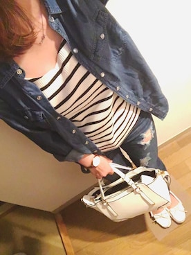 「Daniel Wellington」｜もももさん（レディース・155cm）の春コーディネート