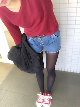 「出勤コーデ」｜「アイテム（ダウンジャケット/コート）」を使った、bubuさん（レディース・163cm）の冬コーディネート