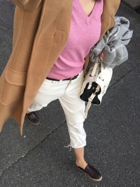 「DRWCYS（ドロシーズ）のアイテム（ダッフルコート）」を使った、bubuさん（レディース・163cm）の冬コーディネート