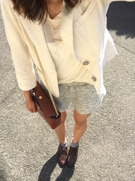 「ARIES（アリーズ）のアイテム（パンツ）」を使った、bubuさん（レディース・163cm）の春コーディネート