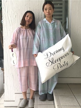 「アイテム（ルームウェア）」を使った、キッドブルーさん（レディース・160cm）の夏コーディネート