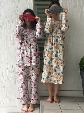 「アイテム（ルームウェア）」を使った、キッドブルーさん（レディース・160cm）の夏コーディネート