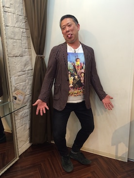 「TAKAHIROMIYASHITATheSoloIst.（タカヒロミヤシタザソロイスト）のアイテム（その他シューズ）」を使った、Michitaka Nodaさん（メンズ・175cm）の秋コーディネート