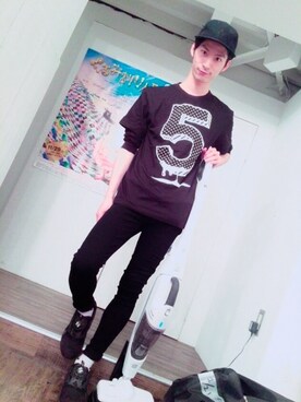 「RICHARDSON（リチャードソン）のアイテム（キャップ）」を使った、KIKAKUさん（メンズ・175cm）の春コーディネート
