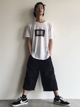 「RICHARDSON（リチャードソン）のアイテム（キャップ）」を使った、KIKAKUさん（メンズ・175cm）の夏コーディネート