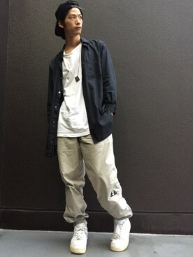 「RICHARDSON（リチャードソン）のアイテム（キャップ）」を使った、KIKAKUさん（メンズ・175cm）の夏コーディネート