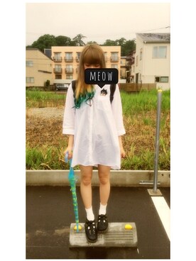 「にゃー」｜「アイテム（その他シューズ）」を使った、a.mさん（レディース・155cm）の夏コーディネート