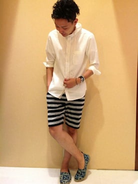 「マリン」｜DaWaWaさん（メンズ・175cm）の夏コーディネート